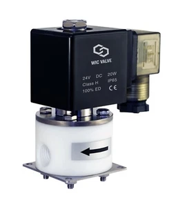 1/4" Anti Corrosion Salt Water Acid Resistant Electric Solenoid Valve 24V DC NC - Picture 1 of 4
