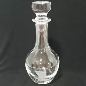 Cockburns Port Wine Decanter & Glass Stopper Etched Sailboat Whiskey 10.5" - Picture 1 of 17
