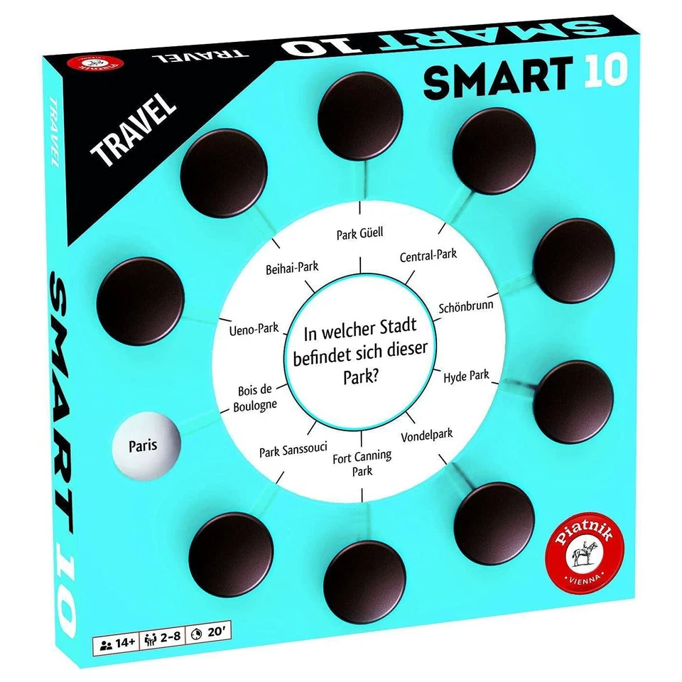Piatnik - Smart 10 Zusatzfragen - Travel Reisen Quiz Rätsel Smartbox Erweiterung - Bild 1 von 1