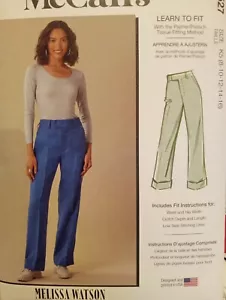 Pantalones de trabajo para mujer con patrón de costura McCall's M8527 espalda elástica - Imagen 1 de 2