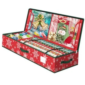 EverMerry Christmas Wrapping Paper Organizer Storage Container,Ornament - Picture 1 of 8