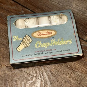 Vintage 1950’s Bonavita Chop Holders 24 Lot Paper White Japan Liberty Imports - Picture 1 of 7