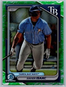 2024 Bowman Chrome Prospects #BCP-133 Xavier Isaac Lunar Glow Tampa Bay Rays MLB - Picture 1 of 2