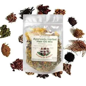 Herbal Ayurvedic Hair Oil Mix - 18 Kinds of Herb Mix 1.76 oz(50g) - Picture 1 of 8