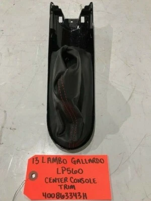 13 LAMBORGHINI GALLARDO LP560 OEM CONSOLA NEGRA FRENO ELÉCTRICO PANEL EMBELLECEDOR MALETERO 08-15 Foto 1 de 4