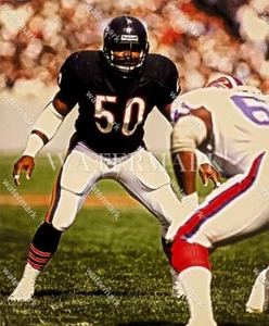 BM630 Mike Singletary Bears Defense 8x10 11x14 16x20 Oil Painting Photo - Picture 1 of 1