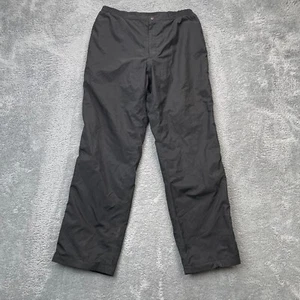 Vintage Sunice Pants Womens Extra Large Black Windbreaker Ankle Zip Snow Ski - Picture 1 of 11