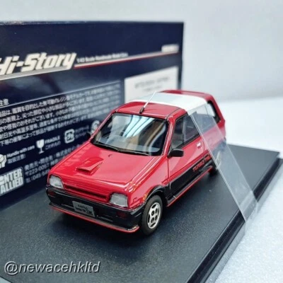 Daihatsu Mira TR-XX Turbo 1985 Red Hi-Story 1/43 #HS423RE - Image 1 of 2