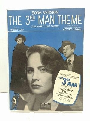 The 3rd Man Theme Sheet Music Film Soundtrack Piano Voice Ukulele F3W - Image 1 of 2