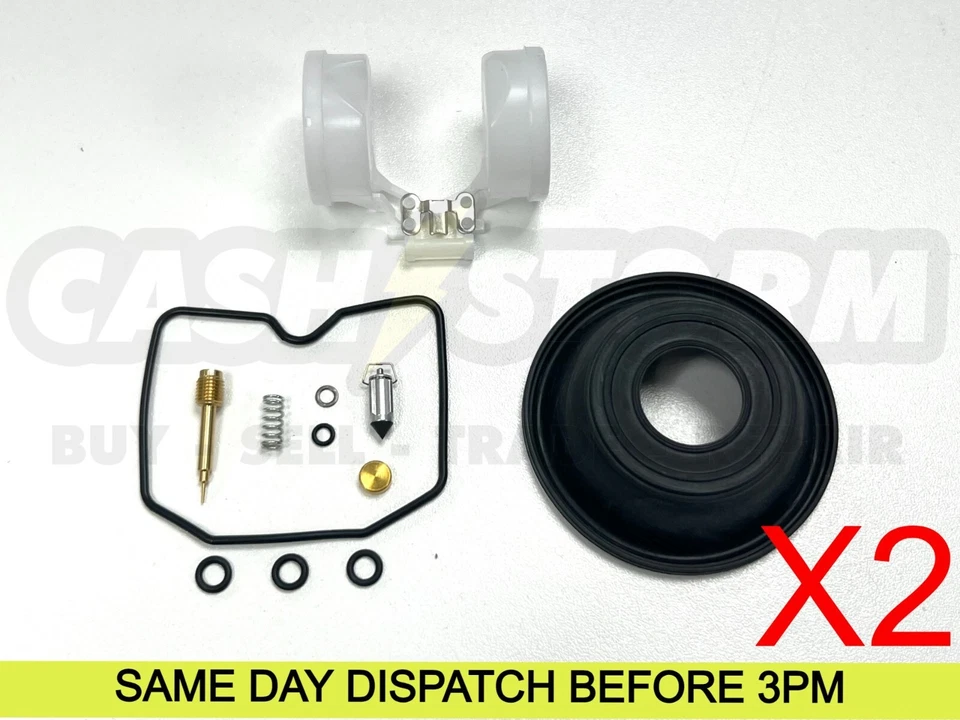 2 kit de reparación de diafragma de carburador de carburador de carburador de carbohidratos Triumph Scrambler 865 06-07 Foto 1 de 1