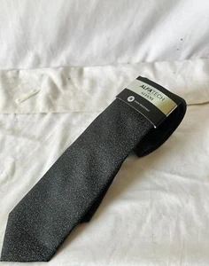 $69 New Alfani Men's Millard Slim Mini-Neat Neck Tie Black Size One - Picture 1 of 5
