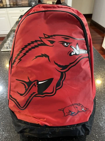 Arkansas Razorbacks NCAA team logo 2 compartment Core backpack Cover