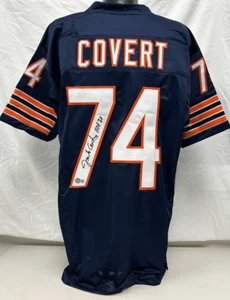 Jim Covert Signed Custom Navy Player Jersey (XL) HOF 20 Insc Beckett 175 - Picture 1 of 5