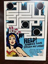 1975 Wonder Bread Wonder Woman Escape From The Underground City Puzzle Card