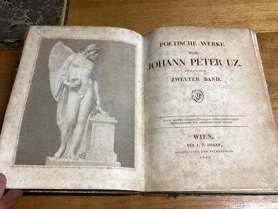 1804 2 Vols. Poetische Werke Von Johann Peter Uz - Image 1 of 4