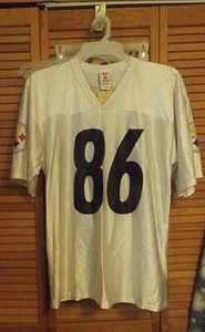 MENS NFL NFL PLAYERS PITTSBURGH STEELERS JERSEY-HINES WARD # 86 -WHITE -SIZE L - Picture 1 of 5