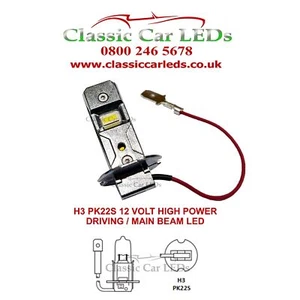 1x LED H3 453 P22S High power 12v Spot Fog Main Beam Bulb 6000k, 4300k or Yellow - Picture 1 of 6
