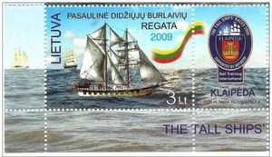 LITHUANIA 2009 Worldwide Regatta Sailing Ship Mi 1018  MNH - Picture 1 of 1