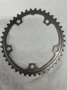 Vintage Shimano Biopace 42t Chainring 130 BCD Oval Silver Alloy 42 Tooth - Picture 1 of 4