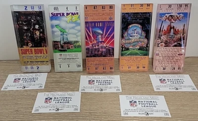 DALLAS COWBOYS SUPER BOWL VI, XII, XVII, XVIII, XXX ACRÍLICO 3D BLOQUE ENTRADAS (5) Foto 1 de 4