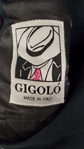 Vintage 1980'S Gigolo Suit 46L 35w 32l 100% Wool Made In Italy MINT - Picture 1 of 6
