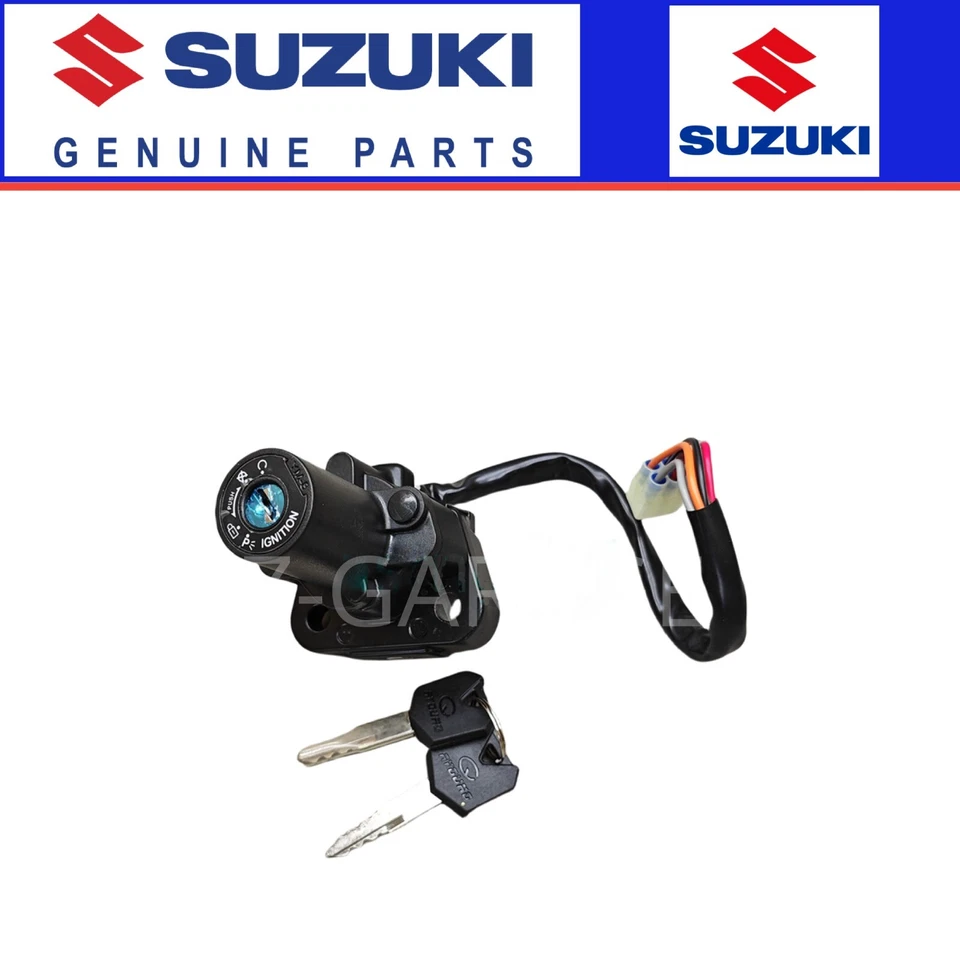 SUZUKI Genuine 1998 - 2020 DR650SE IGNITION SWITCH ASSY W 2 KEYS 37100-04F00 NEW - Image 1 of 1