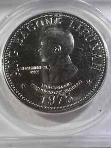 1975 Philippines 5 Piso Graded MS 64 by ANACS - Picture 1 of 8