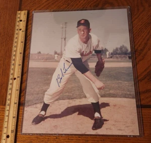 Bob Lemon HOF Cleveland Indians COA Signed/Autograph 8x10 Photo Ridgid Top Load - Picture 1 of 3