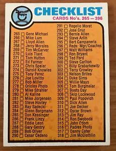 Lista de verificación 1973 Topps #338 (265-396) de venta - ¡agulada! - Imagen 1 de 1