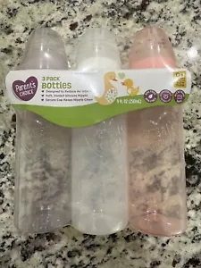 Confezione da 3 biberon collo standard SCELTA GENITORI, 0+ mesi, flusso lento 9 oz bambina - Foto 1 di 1