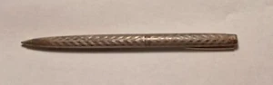 Sheaffer White Dot Imperial Ballpoint Sterling Silver Marquetry/Diamond Pattern - Picture 1 of 5