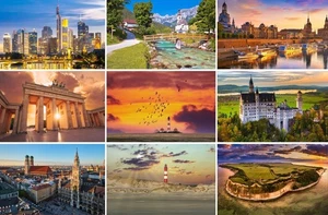 Postkarten Deutschland: Bilder Fotos Frankfurt Berlin München Rügen Bayern - Bild 1 von 10