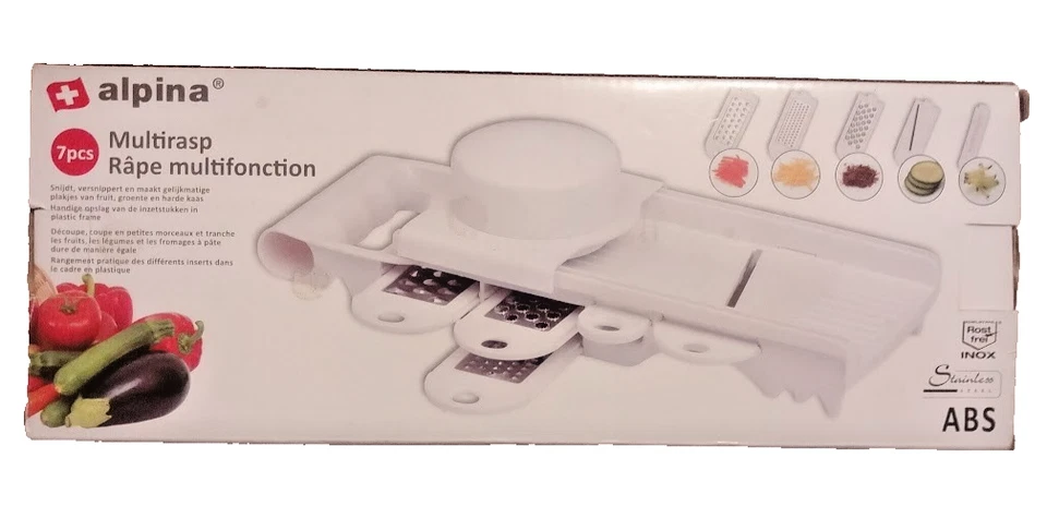 Alpina Multischneider Multiraspel Küchenreibe Dünnschäler Reibeset Restposten - Bild 1 von 1