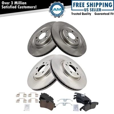 Brake Pad & Rotor Kit Fits 2013-2015 Audi A6 2013-2018 A6 Quattro A7 Quattro - Image 1 of 4