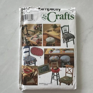 Simplicity Crafts 9452 Donna Lang Chair Pads Place Mats UNCUT 1995 Vintage - Picture 1 of 9