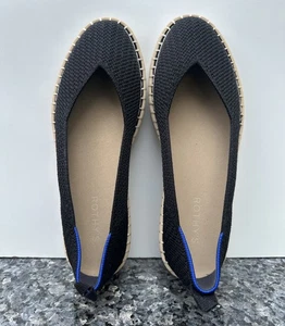Rothys The Espadrille Boardwalk Damen-Flats/schwarz Größe 10,5 - Bild 1 von 7