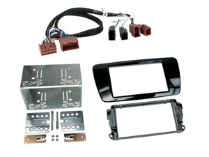 Radioblende Set Doppel DIN Autoradio für Seat Ibiza 08-15 Klavierlack inkl. Scha - Bild 1 von 1
