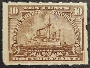 Sello de ingresos de Estados Unidos - 1898 - Documental - Colección - Scott # R168 - Usado - Imagen 1 de 1
