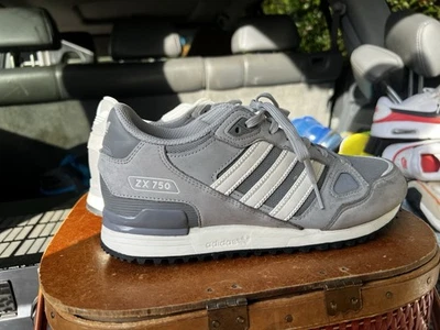 Adidas Originals ZX750 Gray & White Men's Size 7.5 - Image 1 of 4