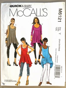 Túnicas McCall's Misses patrón M6121 talla XS-M SIN CORTAR - Imagen 1 de 2
