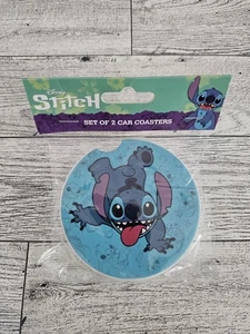 DISNEY LILO & STITCH SET OF CERAMIC 2.5 INCH CAR CUP HOLDER COASTERS - Picture 1 of 2