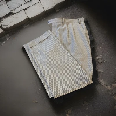 Pantalón a Rayas 40x30 Lauren Ralph Lauren Seersucker Hombre Clásico Preppy Dapper Foto 1 de 4