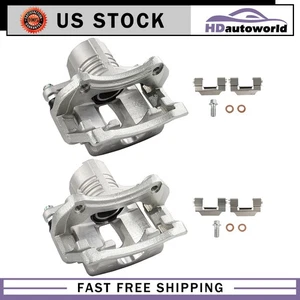 2x Rear Disc Brake Calipers w/ Bracket For 2008 09 10 11 12 2013 Cadillac CTS - Picture 1 of 6