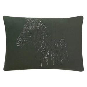 Pillow Collection Sparkling Zebra, Vert - Picture 1 of 2