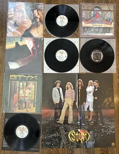 Styx 4 LP Lot Grand Illusion Piece Of 8 Cornerstone Paradise Theater EX/VG+ - Picture 1 of 17