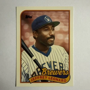 1989 Topps TIFFANY Jeffrey Leonard - Picture 1 of 2