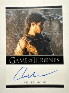 2024 Game Of Thrones Legends Of The Realm Chuku Modu Aggo Bordered Auto - Picture 1 of 6