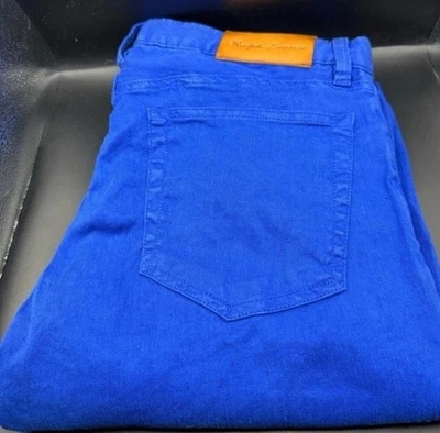 Ralph Lauren Purple Label Blue Linen Blend Chino US 36 - Image 1 of 4