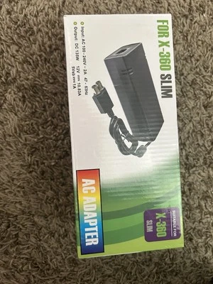 Cable de alimentación adaptador CA para consolas Microsoft Xbox compatible con X-360 Slim Foto 1 de 2