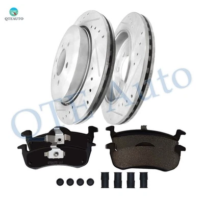 Rotores de disco de freno traseros perforados 342 6 piezas - Pastilla de freno para Lincoln Navigator 2007-2017 Foto 1 de 4